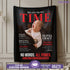 Personalized TIME Magazine Baby Blanket – Funny Custom Photo & Name | Baby of The Year Gift